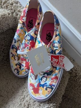 Vans Disney Princess Canvas Sneakers New With Tags
